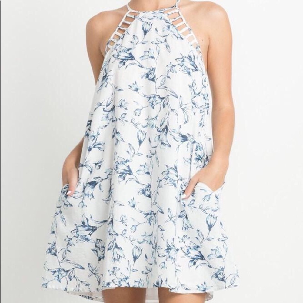Floral Print Pocket Dress